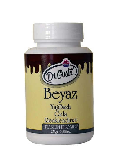 Dr. Gusto Decol Yağ Bazlı Gıda Boya Beyaz 25 G