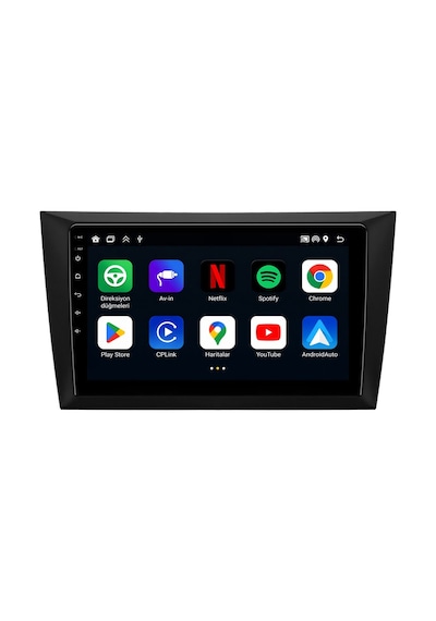 Volkswagen Golf 2009-2012 Android Multimedya Carplay Android Auto Navigasyon 8gb Ram 128gb 9"