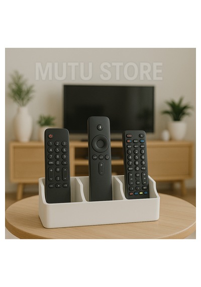 3 Bölmeli Universal Kumanda Koyma Kutusu - Kumandalık - Düzenleyici - Organizer