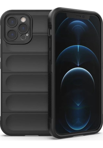 Newface Apple İphone 12 Pro Kılıf Optimum Silikon - Siyah