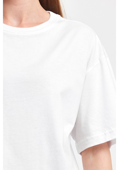 Odda 0008 Kadın Oversize Tişört Beyaz