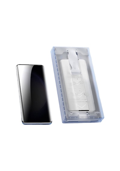 Samsung Galaxy Uyumlu S24 Ultra 6in1 Privacy Hayalet Nano Kolay Uygulama Aparatlı Ekran Koruyucu