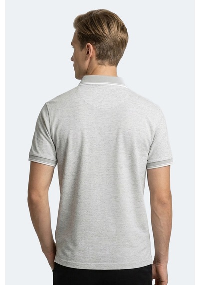 Slazenger Zeru Erkek Polo Yaka Gri Tişört