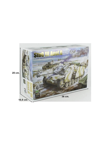 Border Bt-020, 1/35 Stug Iıı Ausf. G Geç Dönem Tankı İç Detaylı Plastik Maketi