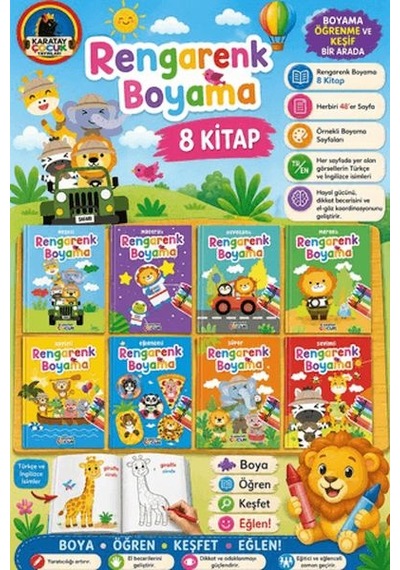 Rengarenk Boyama 8 - Ybve-876510