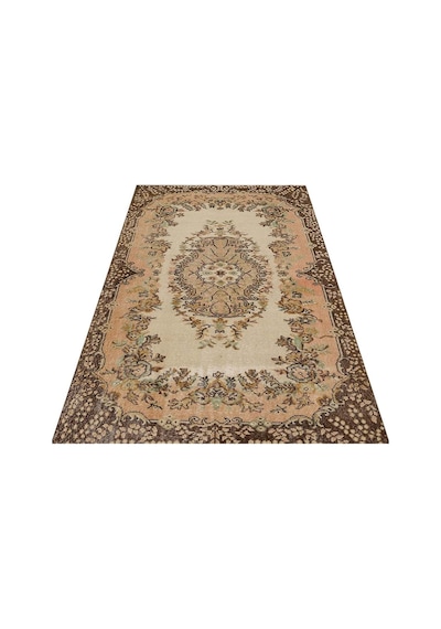 Eşsiz 100% Yün El Dokuma Vintage Halı 122 X 219 Cm 9197