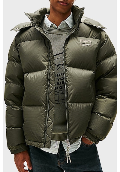 Tommy Jeans Erkek Mont Dm0dm22036 Mrh Koyu Yeşil Koyu Yeşil