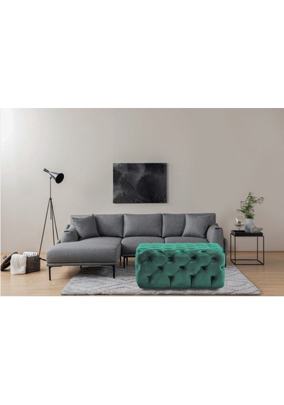 Gazzini Kare Chester Model Kapitoneli Orta Puf - Modern Puf
