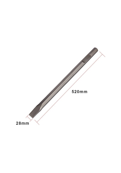 Makita D-61575 28.6 MM Altıgen Şaftlı Yassı Keski 520 MM