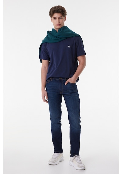 Lee Regular Fit Normal Kesim Sıfır Yaka Tişört L60Ufq35 Lacivert