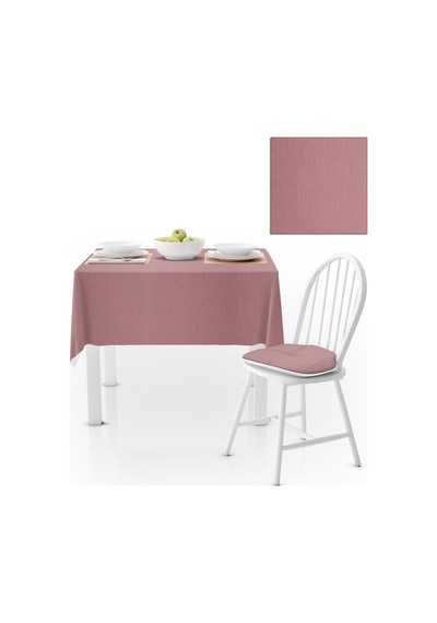 Pembe Kadife Dokulu Masa Örtüsü 120x180