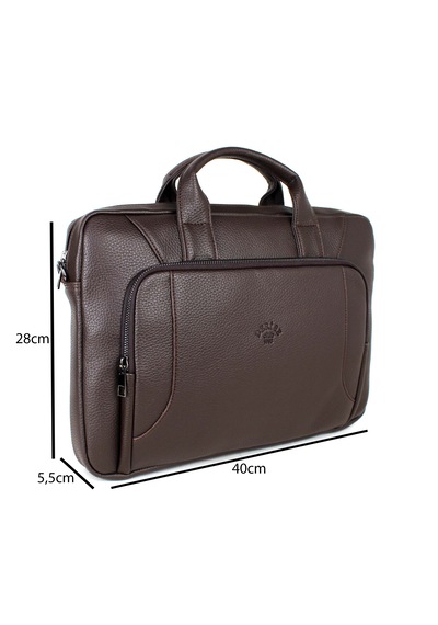 Deri,Se Club 1993 Kahverengi Evrak Ve Laptop Çantası 15,6 İnç Unisex Kahverengi