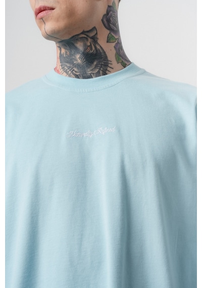 Respire Erkek Refined Baskılı Oversize T-shirt Bebe Mavi Bebek Mavisi