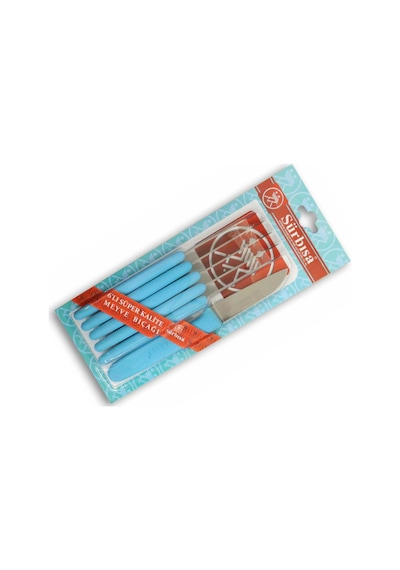 Sürbisa 61007 Sürmene Meyve Bıçağı 6'lı 7.5 CM Siyah