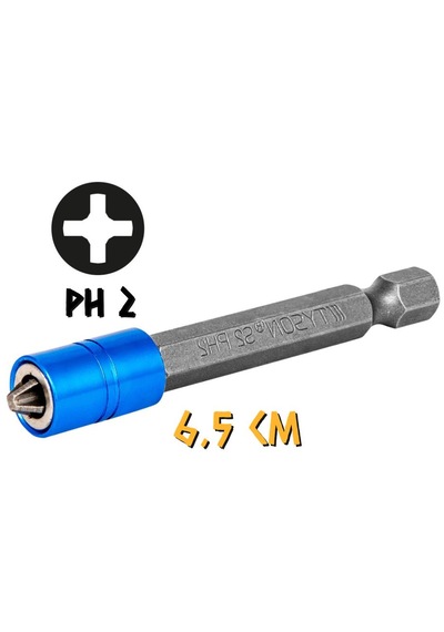 Baytec Çift Yönlü Yıldız Güçlü Mıknatıslı Bits Uç Ph 2 X 65mm 2 Adet
