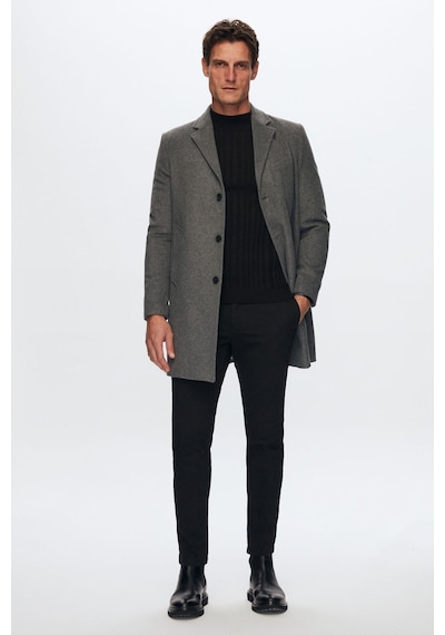 D's Damat Ds Damat Regular Fit Antrasit Kaşe Kaban 5Hf08Ort10000 Antrasit
