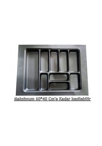 66x49 Antrasit Çekmece Içi Kaşıklık 9 Gözlüdür  Ürünü 60*40