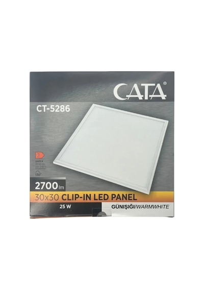 Lambax 30x30 25 Watt Clipin Asma Tavan Panel Led Klipin Armatür Beyaz 5286 Diğer