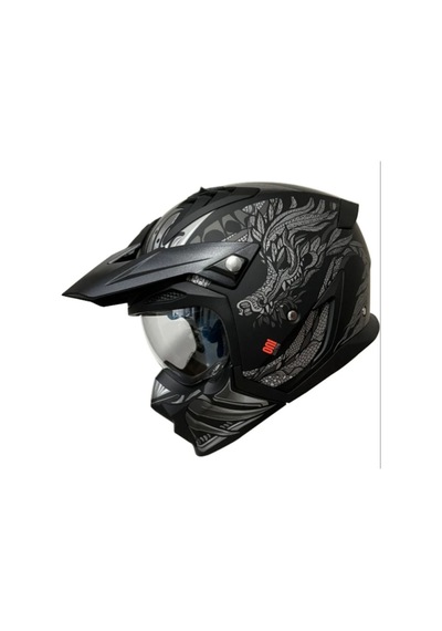 Axxis Hunter SV Oni B2 Sport Modüler Motosiklet Kaskı Mat Gri