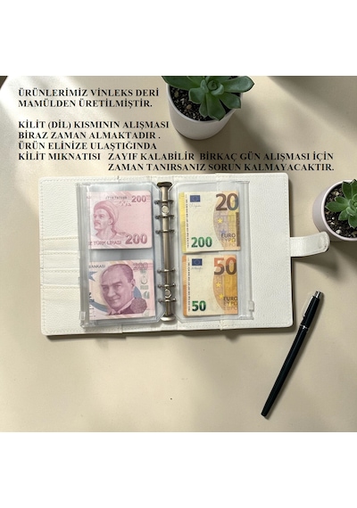 Birikim Ajandası - Birikim Cüzdanı Bütçe Planlayıcı Ajanda Pembe