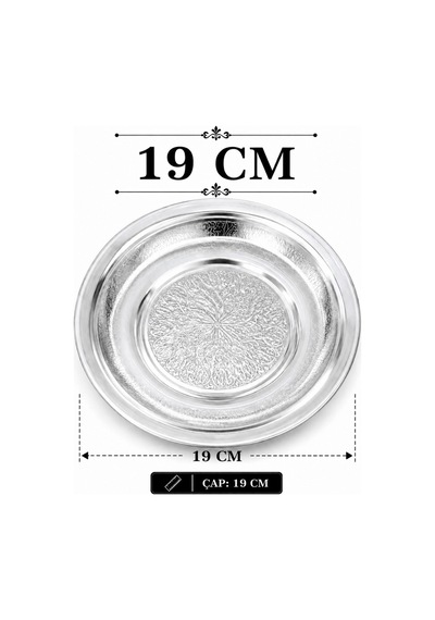Gül Mutfak 19 Cm Servis Tabağı Paslanmaz Çelik Inox
