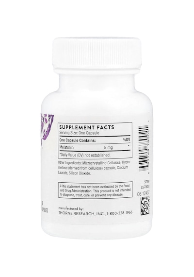 Thorne, Melaton-5 , 60 Kapsül Kapsül Başına 5 Mg