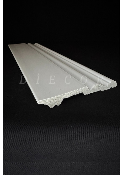 Diecor Dekoratif Boyanabilir 1 Adet 12 Cm Polistren Süpürgelik Model:xa242