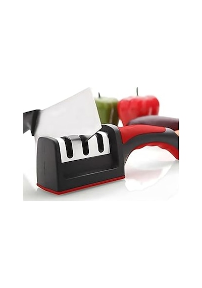 3 Açı Bıçak Bileme Aleti Seti - Ergonomik Saplı Ve Mutfakta Kullanışlı Universal Bıçak Bileme Apara