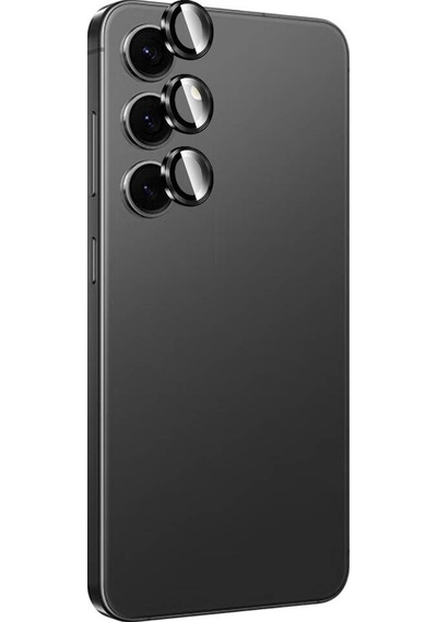 Kilifone - Samsung Uyumlu Galaxy S24 Plus - Kamera Lens Koruyucu Titanium Premium Temperli Koruyucu - Mor