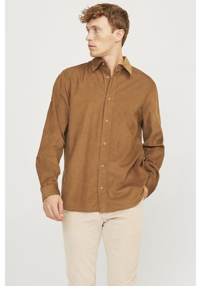 Jack & Jones Jpr Ccregent L/s Uzun Kollu Kadife Gömlek Tarçın