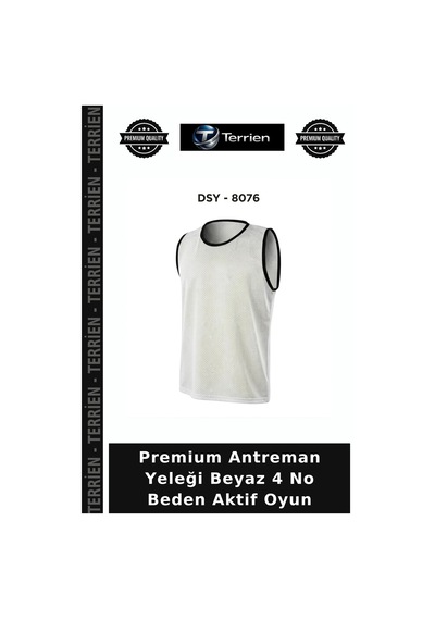 Premium Antreman Yeleği Beyaz 4 No Beden Aktif Oyun