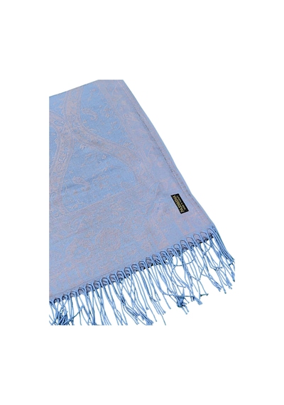 Mim Eşarp Kalın Kışlık Paşmina Şal 75x190 Cm Buz Mavi