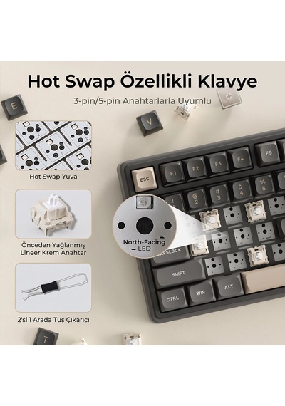 Royal Kludge R98 Pro Mekanik Oyuncu Klavyesi