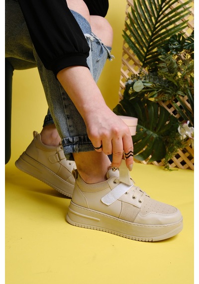 Fallon Bantlı Bağcıklı Kalın Taban Air Kadın Sneaker 001