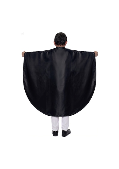 Oval Kesim Çocuk Gösteri Pelerini Siyah