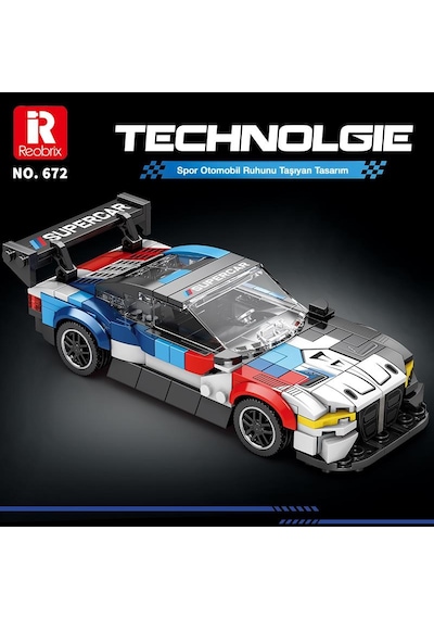 Reobrix Creator 672 Bmw M4 Gt3 Spor Araba Yaratıcı Yapı Blok Seti Building Blocks - 385 Parça