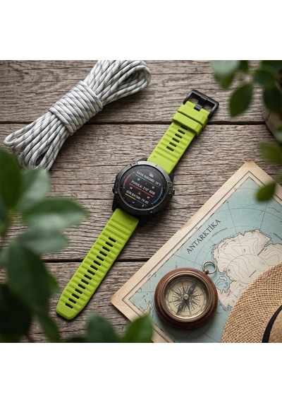 Caseonn Garmin Fenix 5x Kordon Quickfit Premium Spor Kayış Fıstık Yeşili