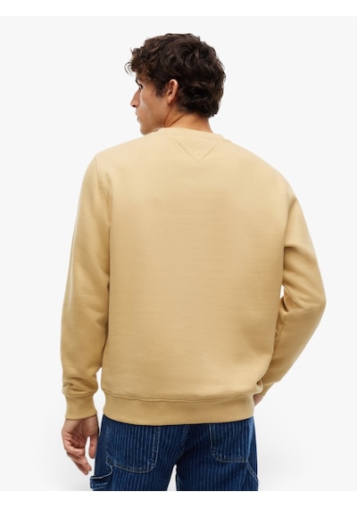 Tommy Hilfiger Tjm Reg Lınear Crew Ext Erkek Bej Sweatshirt - Dm0dm20249