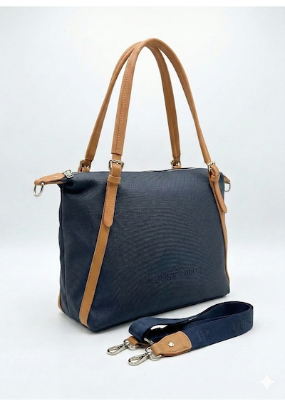 Just Polo Just & Polo Kadın Büyük Boy Omuz Çantası Günlük El Ve Çapraz Çanta Geniş İç Hacimli Valiz Model 6037 Laci Taba