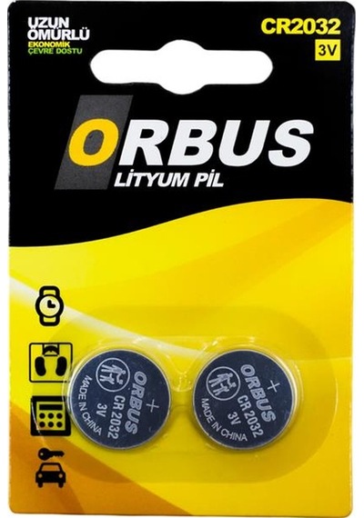 Orbus Cr2032 3 Volt Lityum Para Pil 2'li Paket ı - Özel Seri Tnrmrt168706