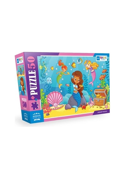 Blue Focus - Mermaid Deniz Kızı - Puzzle 50 Parça