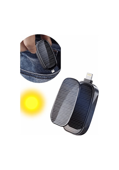 Güneş Enerjili Powerbank Anahtarlık Uyumlu 1200mah Ultra Hafif Çok Renkli
