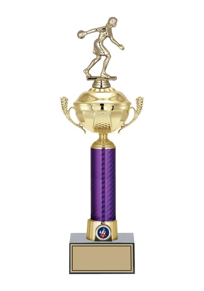 Odak Kupa - Figürlü Kupalar - Bowling Kadın Figürlü Kupalar Fg-060 A - 45 Cm Altın - Beyaz
