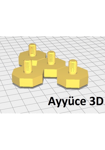 Ayyüce 3d, Renault Kangoo Tavan Bagaj Bağlantı Vida Kapağı, Siyah