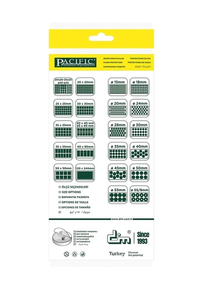Pacıfıc Bej Yapışkanlı Karma Eva 20x20, 25x25 - Ø 20mm,ø 25mm