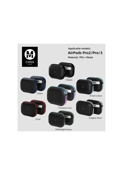 Movenchy Apple Airpods Uyumlu - 3 3.nesil Mo-a8 Armor Kılıf - Rainbow Belirtilmemiş