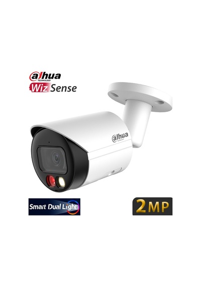 Dahua Ipc-hfw2249s-s-ıl 2mp 3.6mm Ip67 Sdkart Dah.mik.akıllı Çif Işıklı Bullet Ip Kam.30mt
