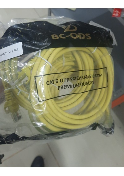 Bc-ods Cat6 U/utp Patch Cord Lszh 3 Mertre Sarı 1 Adet