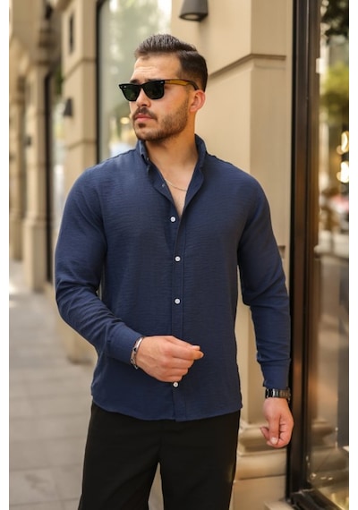Butik İstanbul Erkek Uzun Kollu Beyaz Düğmeli Pera Keten Gömlek Butik İstanbul Erkek Uzun Kollu Beyaz Düğmeli Pera Keten Gömlek