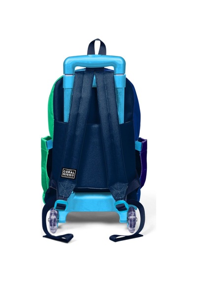 Coral High Işıklı Tekerlekli Çekçek Okul Çantası - 3 Bölmeli, 2 Li Sap Ayarı, Lacivert Yeşil Renkli Çizgili Erkek Çocuk 23981 Çok Renkli Coral High Işıklı Tekerlekli Çekçek Okul Çantası - 3 Bölmeli, 2 Li Sap Ayarı, Lacivert Yeşil Renkli Çizgili Erkek Çocuk 23981 Çok Renkli